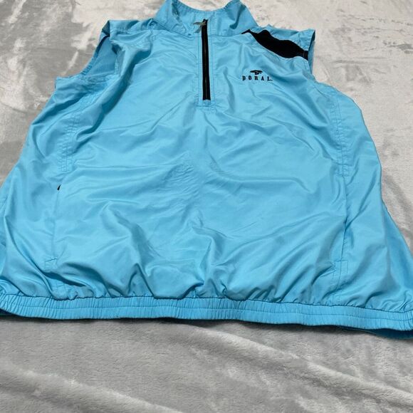 AWS Ashworth Weather Systems Vest Womens Small Blue 1/4 Zip Lined Windbreaker* - Picture 5 of 15